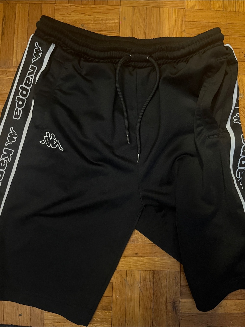 Kappa Black Athletic Track Shorts , Men’s Medium